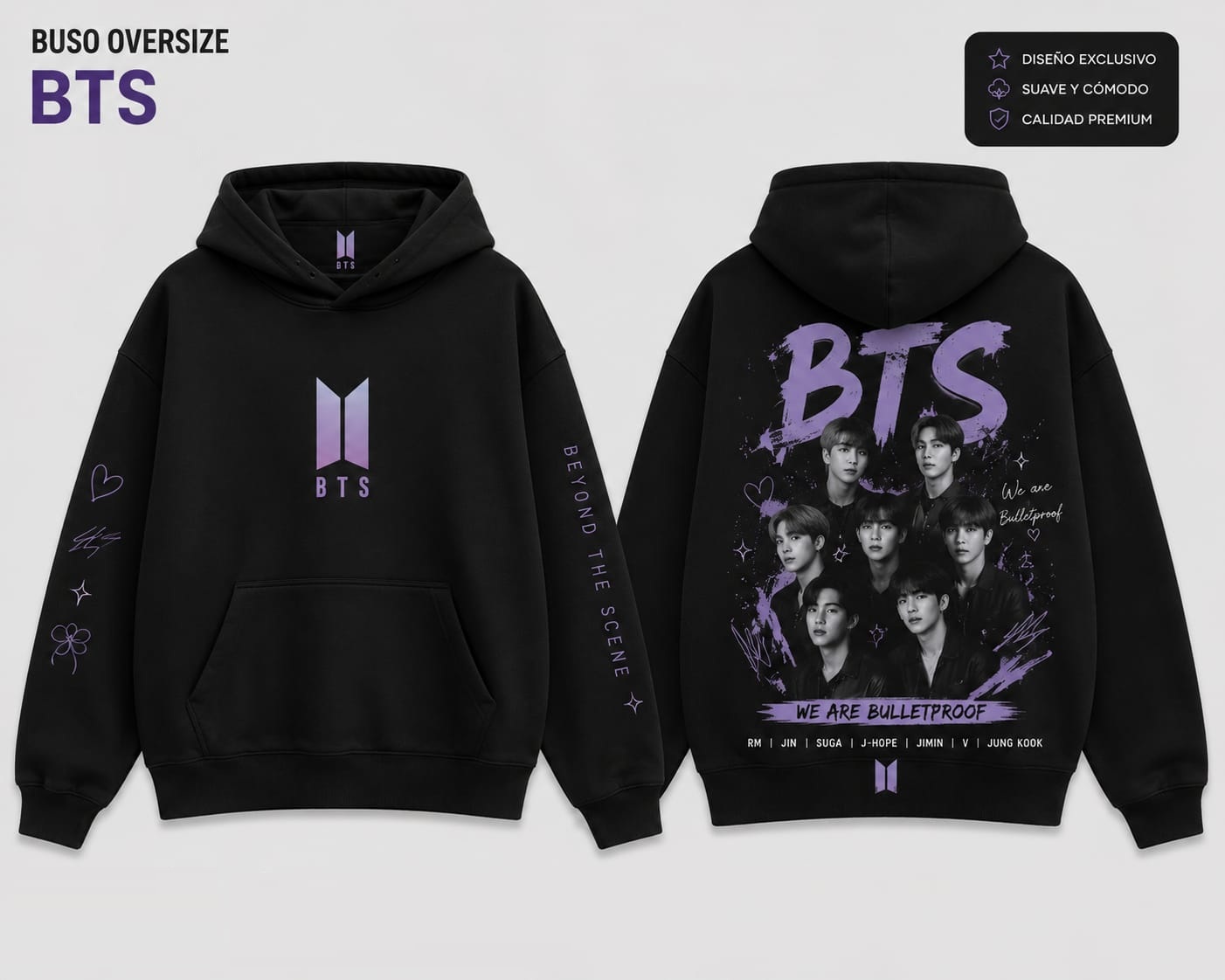 Buso Oversize BTS Negro